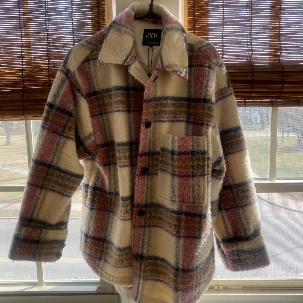 Zara Warm Flannel Pink and White